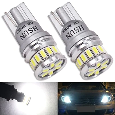 Afbeelding van HSUN Set van 2 T10 501 12V 24V W5W 194 175 168 12961 extreem heldere Canbus foutloze led lampen voor zijmarkeringslichten auto, leeslamp, noodplafondlamp, 6000