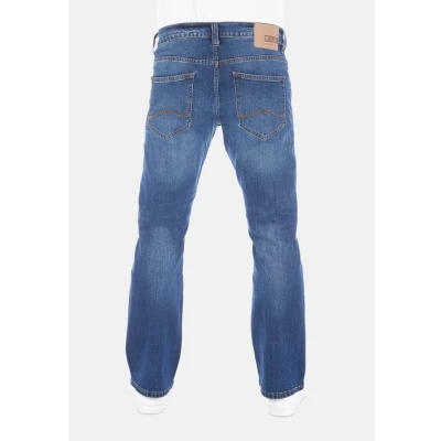 Afbeelding van Mustang Heren Jeans Broeken Oregon bootcut Fit Blauw Volwassenen Denim Jeansbroek