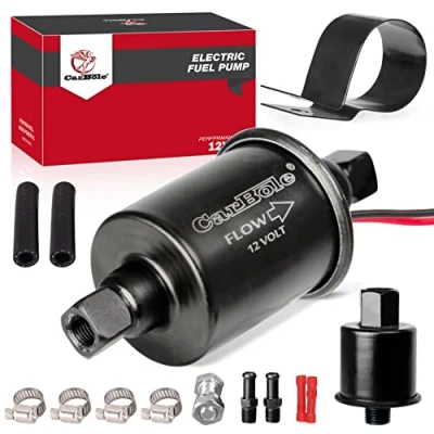 Afbeelding van Universele elektrische brandstofpomp 12V zelfaanzuigende brandstofoverdrachtpomp 5/16&quot;, 5 9 psi met installatiekit, kruisverwijzing E8012S, FD0002, P60430, EP12S, 6414671