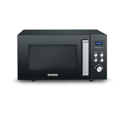 Afbeelding van Severin MW 7763 Magnetron Zwart, RVS 900 W Grillfunctie
