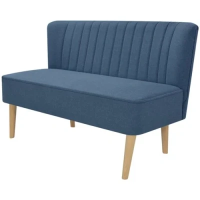 Afbeelding van Bank 117x55,5x77 cm stof blauw