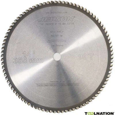 Afbeelding van Jepson Zaagblad 355 mm Staal &amp; inox dunne materialen
