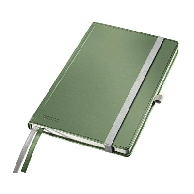 Afbeelding van Leitz Style Notitieboek met Harde Kaft 80 A5 Vel Gelijnd FSC Gecertificeerd Zeegroen