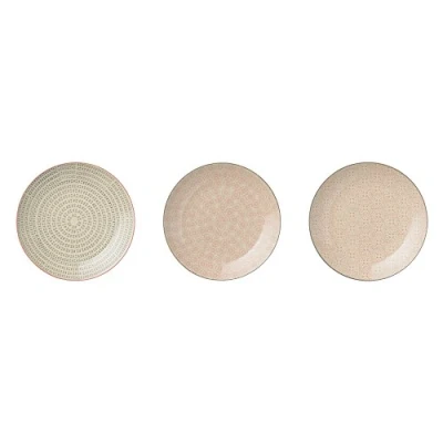 Afbeelding van Bloomingville Cécile borden, roze en grijs, 3 stuks