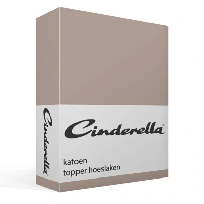 Afbeelding van Cinderella Weekend Topper Hoeslaken (tot 15 cm) Katoen 200x210 cm Taupe
