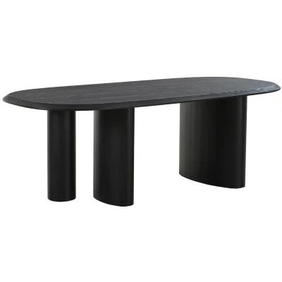 Afbeelding van House Nordic Eettafel Ovaal 220cm Donkerbruin 6 8 Personen
