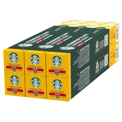 Afbeelding van STARBUCKS blonde Espresso Roast by Nespresso, roostering, koffiecapsules, 6 x 10 (60 capsules)