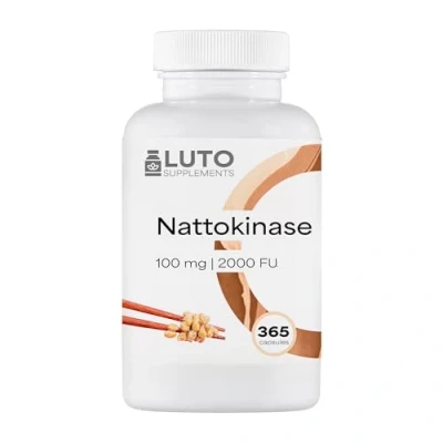 Afbeelding van Nattokinase 180 capsules 100 mg (20.000 FU/g) 6 maanden voorraad laboratorium getest hoge dosering veganistisch van GMO vrije soja zonder ongewenste toevoegingen Vit4ever