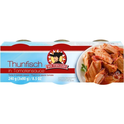 Afbeelding van Tonijn in tomatensaus 240g (3x80g)