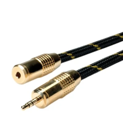 Afbeelding van ROLINE GOLD 3,5 mm audio verlengkabel M/F, Retail Blister, 2,5 m