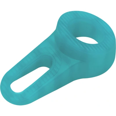 Afbeelding van Deltafix Block it Deurwig blauw groen TPE kunststof 12 x 3,8 cm deurstopper