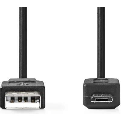 Afbeelding van USB 2.0 Kabel A Male Micro B 3,0 m Zwart Nedis