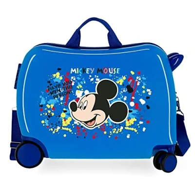 Afbeelding van Disney Mickey Colour Mayhem kinderkoffer, Blauw, Koffer voor kinderen