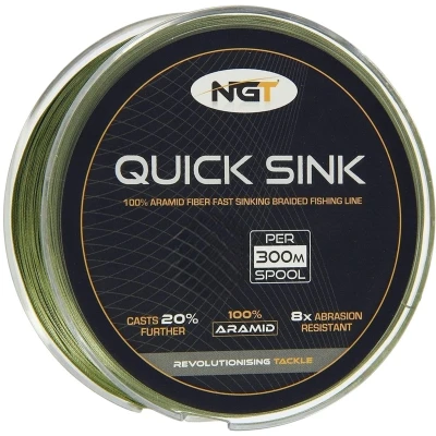 Afbeelding van NGT Quick Sink Braid Moss Green 20Lb (300m) Gevlochten lijn