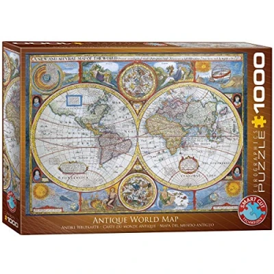 Afbeelding van Eurographics Antike Weltkarte Puzzel voor kinderen, Maat: One Size, Multi coloured