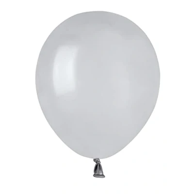 Afbeelding van 100 stuks hoogwaardige natuurlijke latex ballonnen A50 (Ø 13 cm / 5 inch), grijs