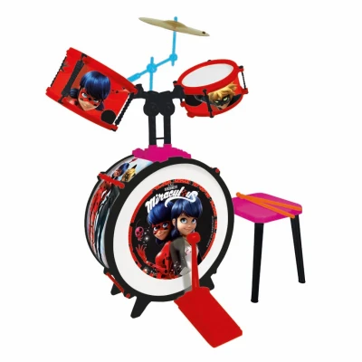 Afbeelding van Miraculous Ladybug Drumstel met krukje 8411865026760