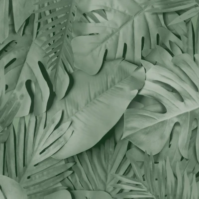 Afbeelding van Dutch Wallcoverings Artifice palmbladeren groen M800 04
