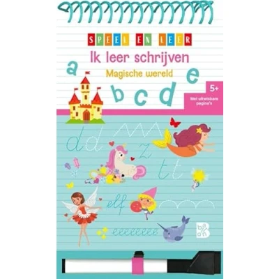 Afbeelding van Blok met spiraal en viltstift: Ik leer schrijven Magische wereld