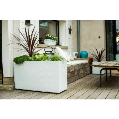 Afbeelding van Grondlegger EDA Muret Graphit 99,5 x 39,5 60 cm Wit Plastic