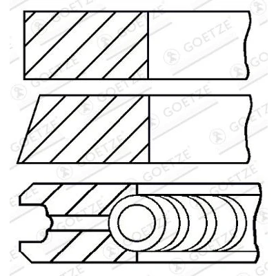 Afbeelding van Goetze Engine Zuigerveren 08 425606 00