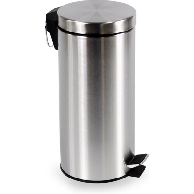 Afbeelding van BRASQ Pedaalemmer 30 Liter PB130 Prullenbak met Afvalbak Vuilnisbak Prullenbakken RVS