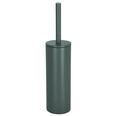 Afbeelding van Spirella Luxe Toiletborstel in houder Cannes donkergroen metaal 40 x 9 cm met binnenbak