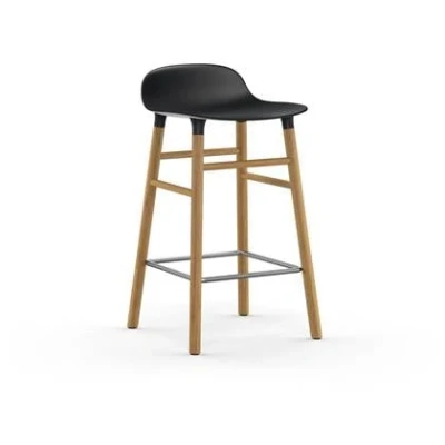 Afbeelding van Normann Copenhagen Form Barkruk Low 65 cm Eiken Zwart