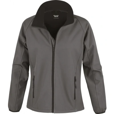 Afbeelding van Result Core Ladies Printable Soft Shell R231F CHARCOAL / BLACK