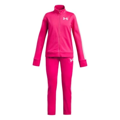 Afbeelding van Under Armour UA Knit Track Suit Meisjes Trainingspak Roze