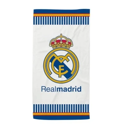 Afbeelding van New Import Serviettes de plage Real Madrid 100 % microfibre, séchage rapide et design exclusif (140 x 70 cm)