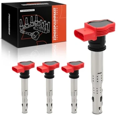 Afbeelding van Frankberg 4 x bobine compatibel met A4 2.0L 3,2L S4 2002 2015 Avant 2,0L Cabriolet A5 A6 A8 R8 Spyder Gallardo vervanging # 06E905115
