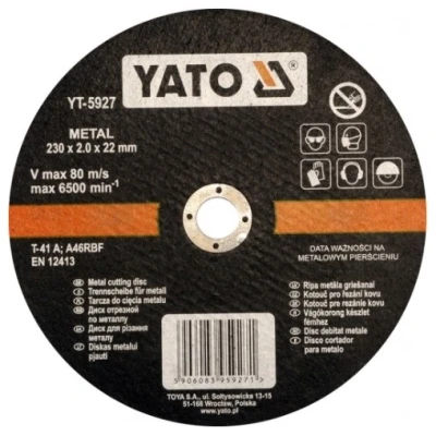 Afbeelding van YATO YT 5927 Snijschijf, haakse slijper 230 2 6500 22