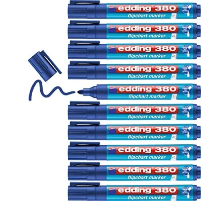 Afbeelding van Viltstift edding 380 flipover rond 1.5 3mm blauw