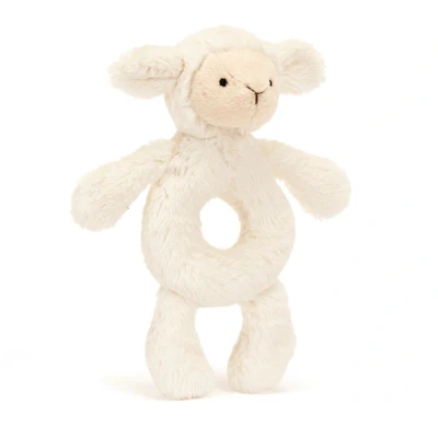 Afbeelding van Jellycat rammelaar bashful lammetje 18 cm