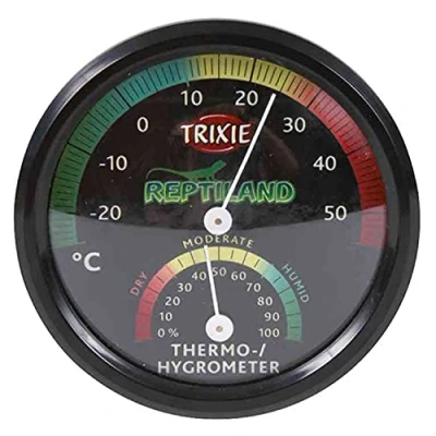 Afbeelding van Trixie Reptiland Thermometer / Hygrometer Analoog 7,5X7,5 CM 3 ST
