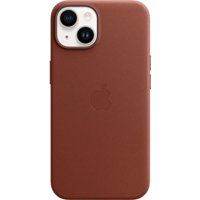 Afbeelding van Apple Magsafe Leren Back Cover Bruin iPhone 14 Plus