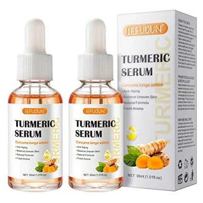 Afbeelding van 2 stuks kurkuma serums voor het verwijderen van donkere vlekken, correctie olie serumolie gezicht en lichaam, natuurlijke bestrijding, acne,
