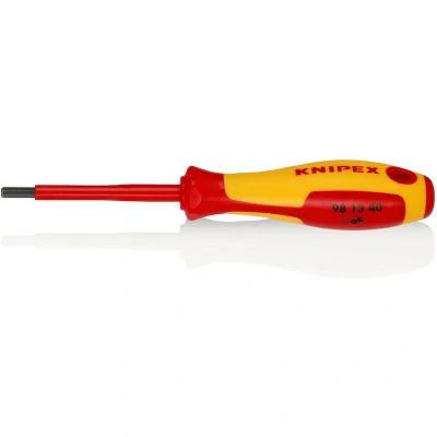 Image de KNIPEX 98 13 40 tournevis pour vis à six pans creux isolé plusieurs composants, testé VDE bruni 182 mm