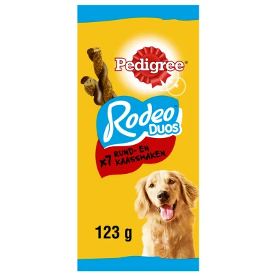 Afbeelding van Pedigree Rodeo Duos Hondensnacks Rund Kaas 0.123 kg 7 stuks