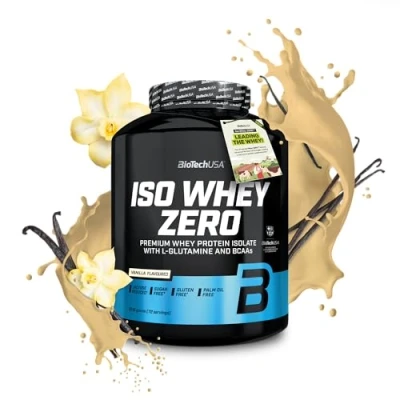 Afbeelding van BiotechUSA isolaat eiwitpoeder ISO WHEY zero (1816 g) smaak: vanille