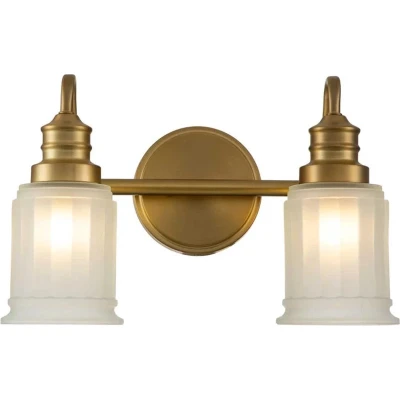 Afbeelding van Quoizel LED Badkamerarmatuur Swell 3W 3000K 300Lm 830 IP44 Dimbaar Brushed Brass