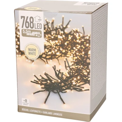Afbeelding van Nedis Kerstslinger Zwart Wit