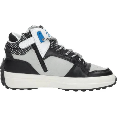 Afbeelding van Vingino Vito Mid Hoge sneakers Jongens Zwart Maat 34