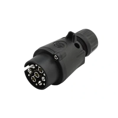 Image de HELLA Fiche 12V 7pôle Fiche: Type de vis Longueur: 95mm noir Quantité: 1 8JA 005 951 061