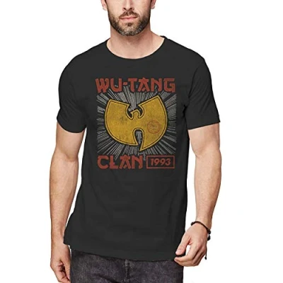 Image de Wu Tang Clan T Shirt Tour 93 Homme Noir Taille XL