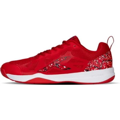 Afbeelding van Hundred Blade non marking professionele badmintonschoenen voor heren (rood/wit, maat: EU 44/UK 10/US 11) Materiaal: TPU/Rubber Geschikt indoortennis/squash/tafeltennis/basketbal en padel