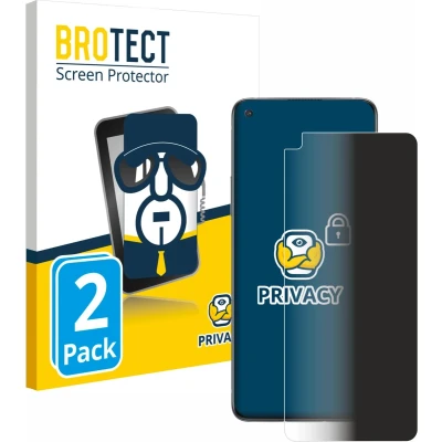 Afbeelding van BROTECT privacy screenprotector voor OnePlus 8T Folie Beschermfolie Blauwlichtfilter (2 Stuks)