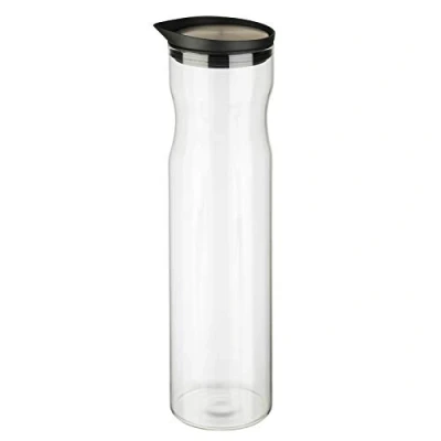 Afbeelding van APS Germany® Waterkan met Anti Lek Schenktuit Waterkaraf 1.2L Glazen Fles Warm / Koud Water