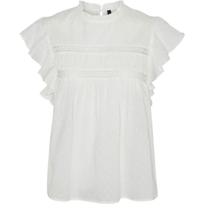 Afbeelding van Vero Moda Blouse, Dames, Maat: Large, Snow white